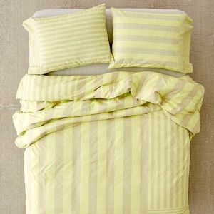 UO mix striped duvet cover set